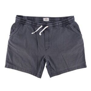 Marine Layer Men's XXL 6" Saturday Beach‎ Short Drawstring Faded Black Gray